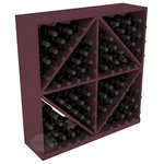 Wine Racks America - Solid Diamond Wine Storage Bin, Pine, Burgundy - This solid wooden wine cube is a perfect alternative to column-style racking kits. Holding 8 cases of wine bottles, you can double your storage capacity with back-to-back units without requiring more access area. This rack is built to last. That is guaranteed.