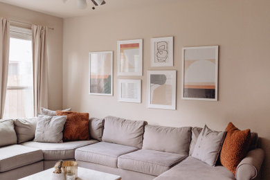 Inspiration for a mid-century modern living room remodel in Dallas