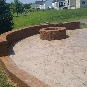 J-Stamped Concrete Patio Warrenton VA