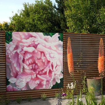 Modern Fenced Garden