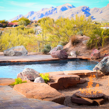 Custom Pools, Stream, Water Feature