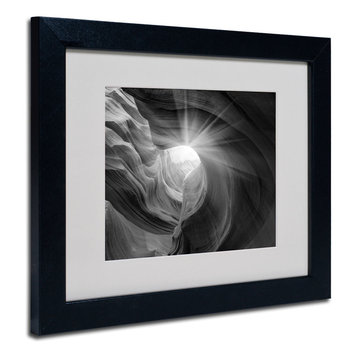 'Searching Light I' Matted Framed Canvas Art by Moises Levy