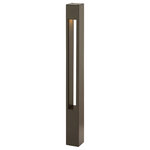 Hinkley - Hinkley 15502BZ Atlantis Square Small Bollard - Atlantis features a minimalist design for the ultimate, urban sophistication. Constructed of solid aluminum and Dark Sky compliant, Atlantis provides a chic solution to eco-conscious homeowners.