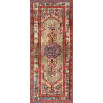 Pasargad Home Antique Serab Collection Camel Lamb's Wool Area Rug, 2'10"x6'6"
