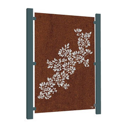 Corten Steel Drift Panel - Home Fencing And Gates