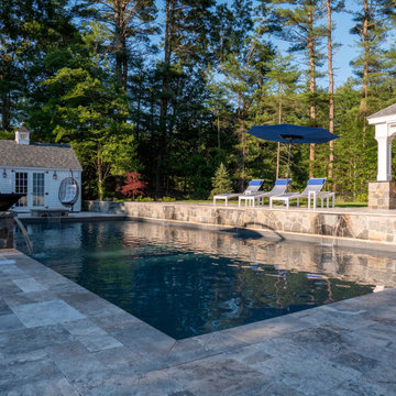Pembroke 20'x44' PermaCrete Vinyl Liner In Ground Swimming Pool