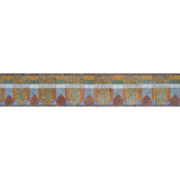 Mosaic Border, Kilim Pattern, 6"x12"