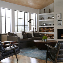 wood shelves