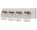 DesignOvation Ian Mason Jar Decorative Hanging Wall Organizer, White