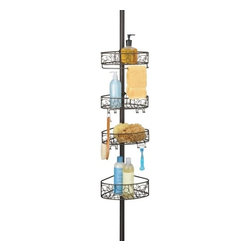 Tension Pole Shower Caddy - Bronze - Shower Caddies