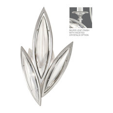 Fine Art Lamps 854250-12 Marquise Silver Faceted Crystal Wall Sconce