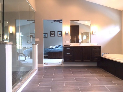 Master bathroom transformation!
