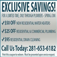 Plumber Services in Spring TX