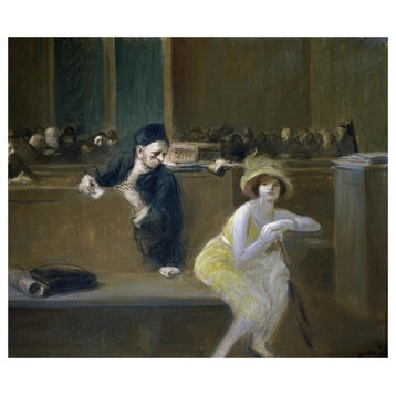 "Courtroom Scene" Digital Paper Print by Jean-Louis Forain, 18"x16"