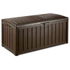 Keter Glenwood 101 Gallon Brown Plastic Outdoor Patio Storage Deck Box