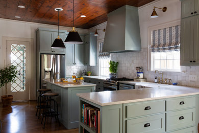 Elegant kitchen photo in Denver