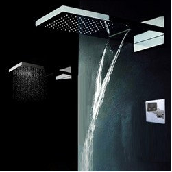 Luna Shower Set with thermostatic digital display mixer - Showerheads And Body Sprays