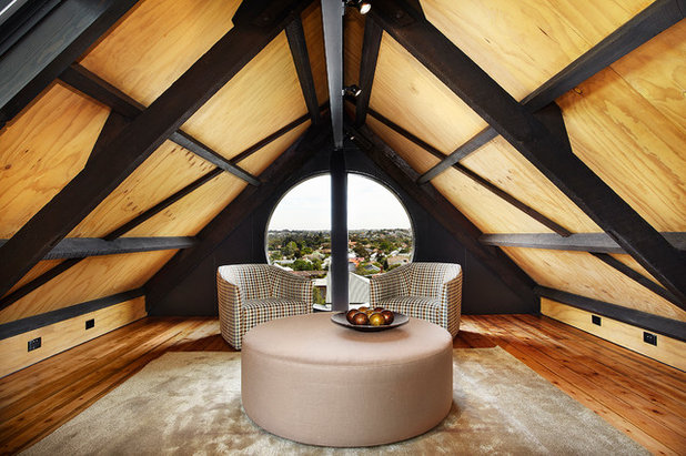 Contemporary Family Room by Bagnato Architecture & Interiors