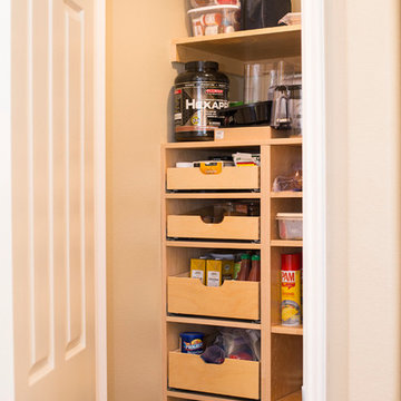 Broom Closet Turned Into A Pantry