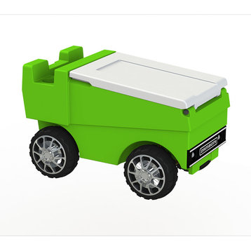 RC Zamboni Motorized Cooler, Lime Green and White