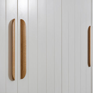V-groove Cabinets with Timber Handles