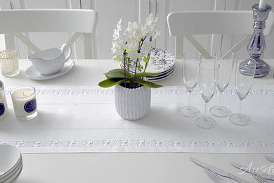 Hemstitched Linen Runner