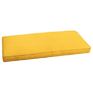 Sunbrella Sunflower Yellow Indoor/Outdoor Bench Cushion