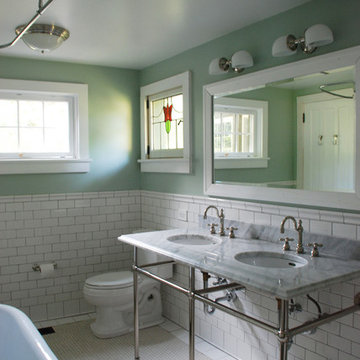 1910 Arts & Crafts Renovation Bathroom