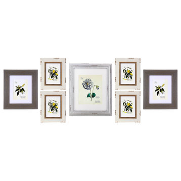 Kiera Grace KG Farmhouse Gallery Set Set of 7, 4 5"by 7"Matted for 4