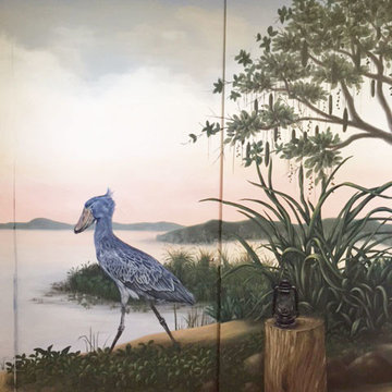 My new line of hand painted wallpaper ready to send $4500or custom order