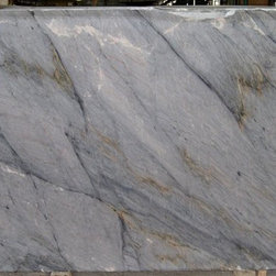 Aurora blue quartzite slab - Kitchen Countertops