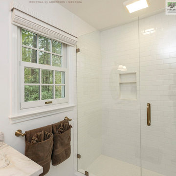 New White Window in Pretty Bathroom - Renewal by Andersen Georgia