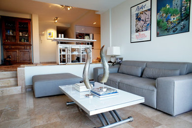Example of a trendy living room design in Alicante-Costa Blanca