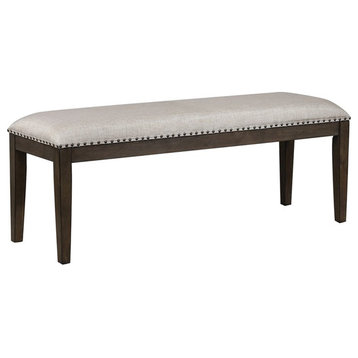 Sunset Trading Cali 50" Contemporary Wood Dining Bench in Gray/Brown