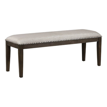 Sunset Trading Cali 50" Contemporary Wood Dining Bench in Gray/Brown
