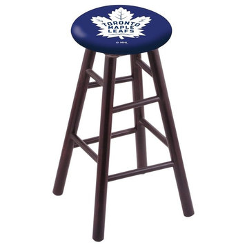 Toronto Maple Leafs Bar Stool, Dark Cherry