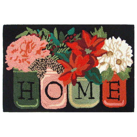 Frontporch Holiday Home Indoor/Outdoor Rug Black 2'6x4'