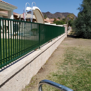 Golf course fence