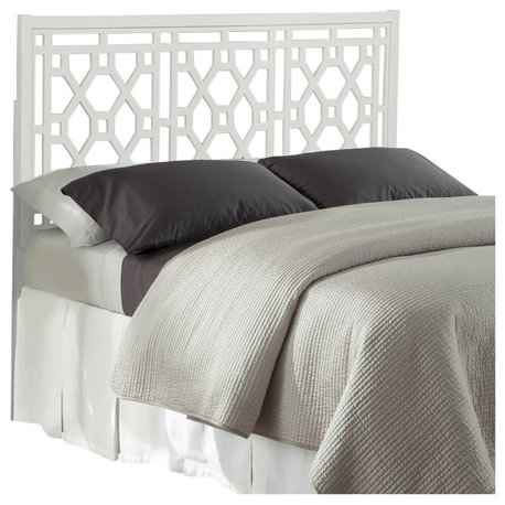 Thomas Chippendale White Headboard, King