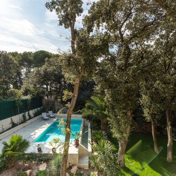 Maison D-Construction piscine et terrasse
