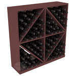 Wine Racks America - Solid Diamond Wine Storage Bin, Pine, Walnut - This solid wooden wine cube is a perfect alternative to column-style racking kits. Holding 8 cases of wine bottles, you can double your storage capacity with back-to-back units without requiring more access area. This rack is built to last. That is guaranteed.