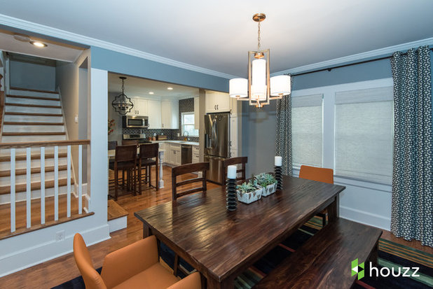 Transitional Dining Room by Jules Duffy Designs