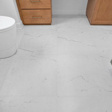 Castille Andover White Matte Porcelain Bathroom Floor