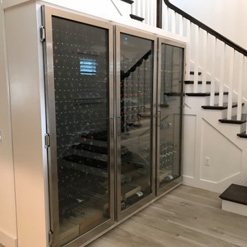 Fort Worth, TX - Under Stairway Wine Cabinet