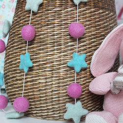Felt Ball Garlands - Nursery Decor