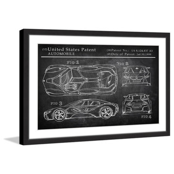 "BMW Sports Car" Framed Painting Print, 18"x12"