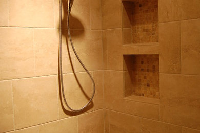 Example of a mountain style bathroom design in Denver
