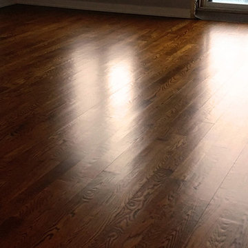NEW RED OAK FLOOR - SATIN FINISH
