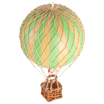 Floating the Skies Decorative Hot Air Balloon, True Green