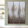 Dreamy Textured Metallic Hand Painted Abstract Wall Art Set of 3